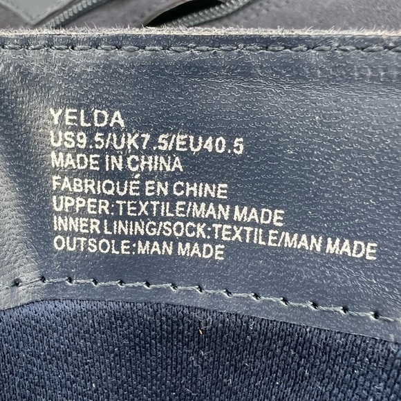 JUSTFAB Blue Yelda Buckle Tall Heeled Pointed Toe Boots Size 9.5 Women's - Picture 4 of 12